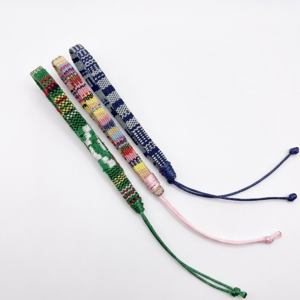 Handmade Bracelets - Green, Multicolor & Navy Set. (Unisex)